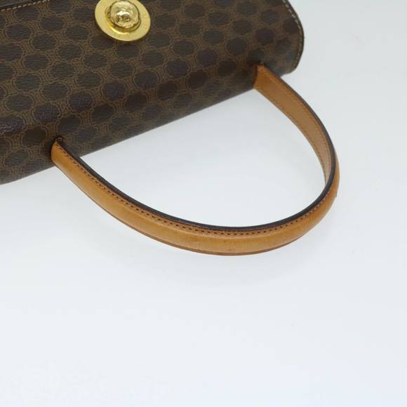 CELINE Macadam Canvas Hand Bag PVC 2way Brown Auth 66450 - Picture 7 of 16